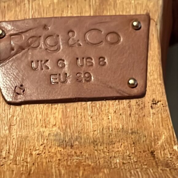 Rag & Co Brown Leather Women's Sandals Size 8 - Picture 6 of 6